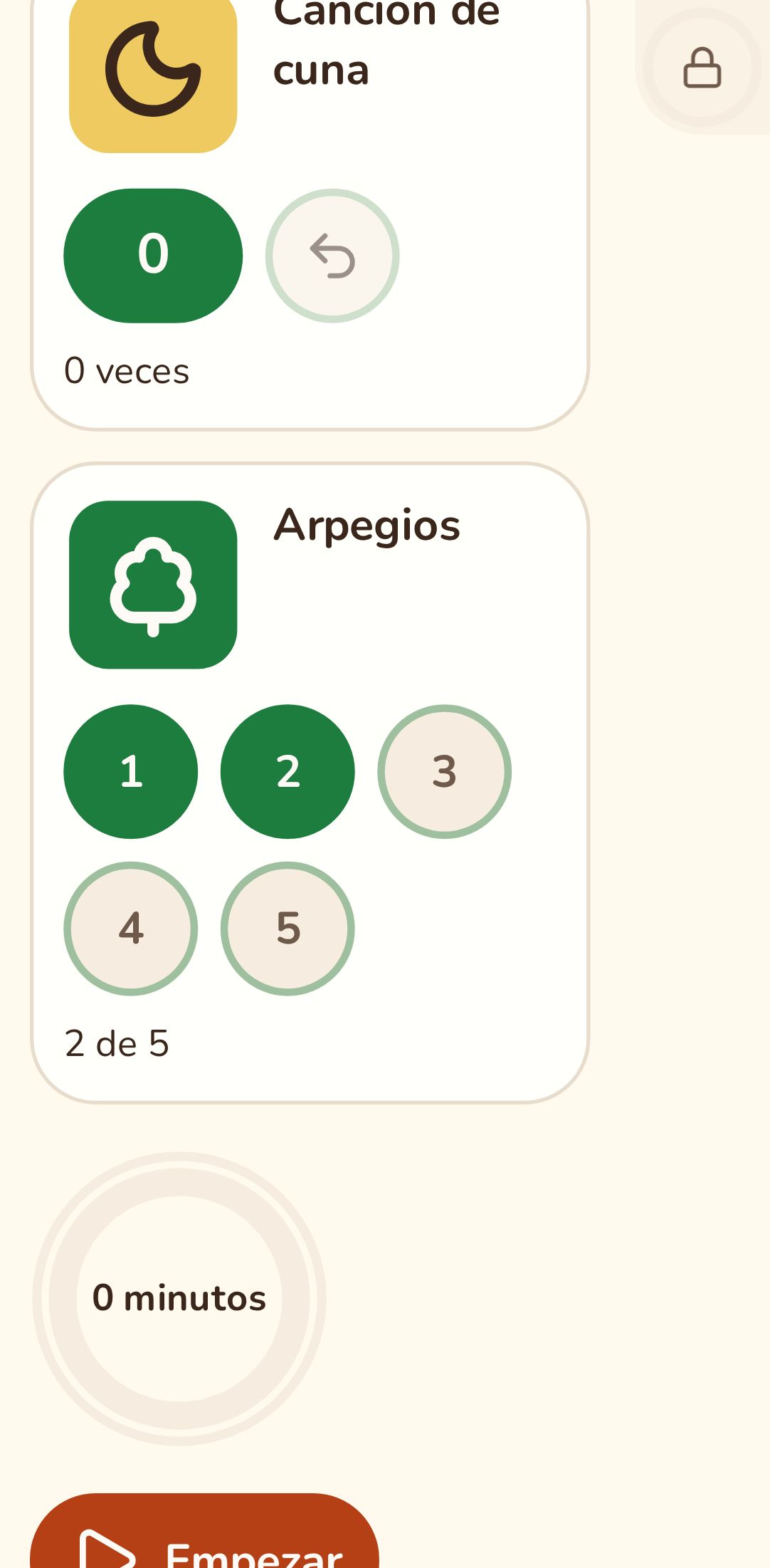 Las burbujas de repeticiones a mitad de una tarea