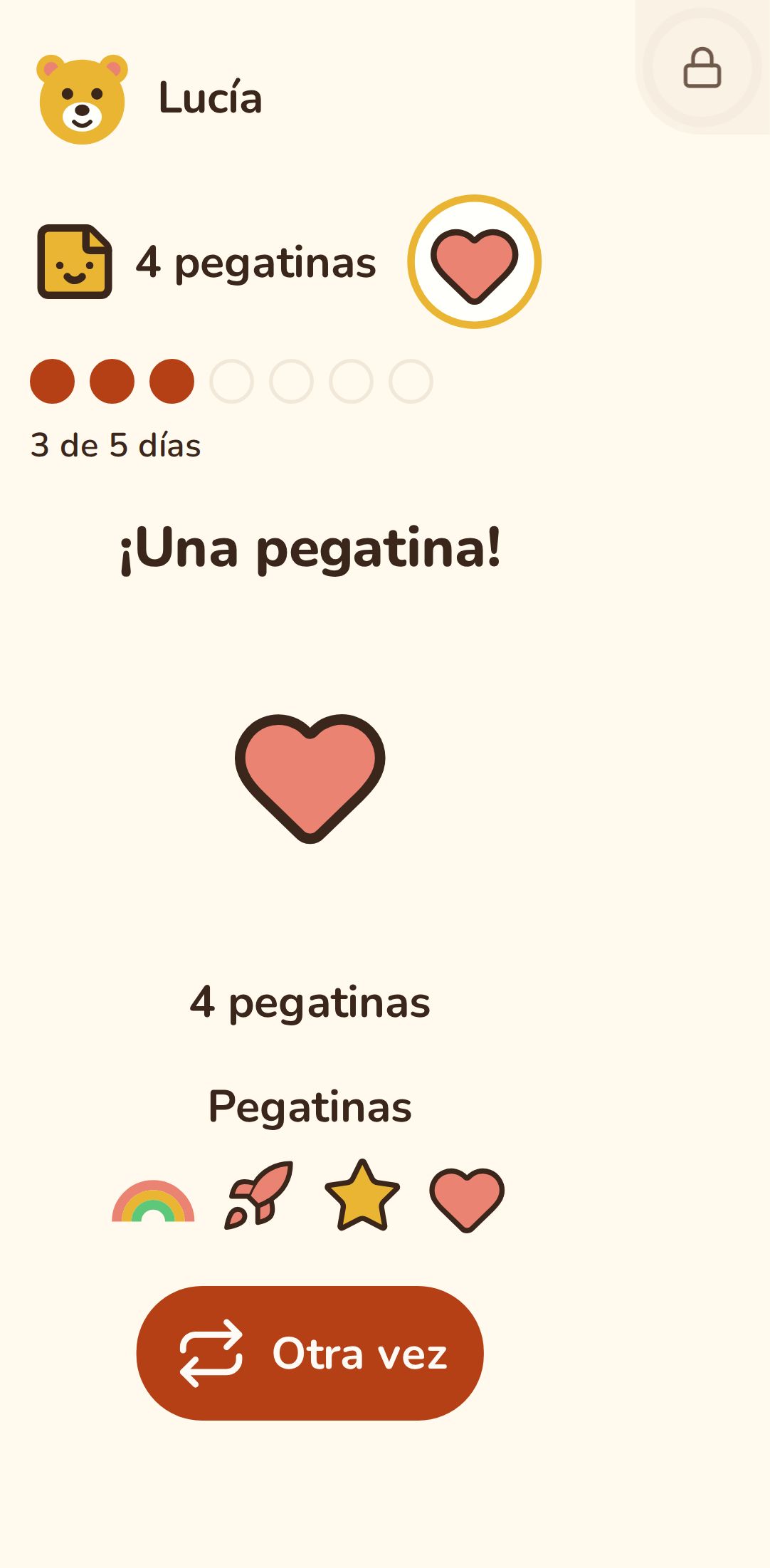 La pegatina del día, recién ganada