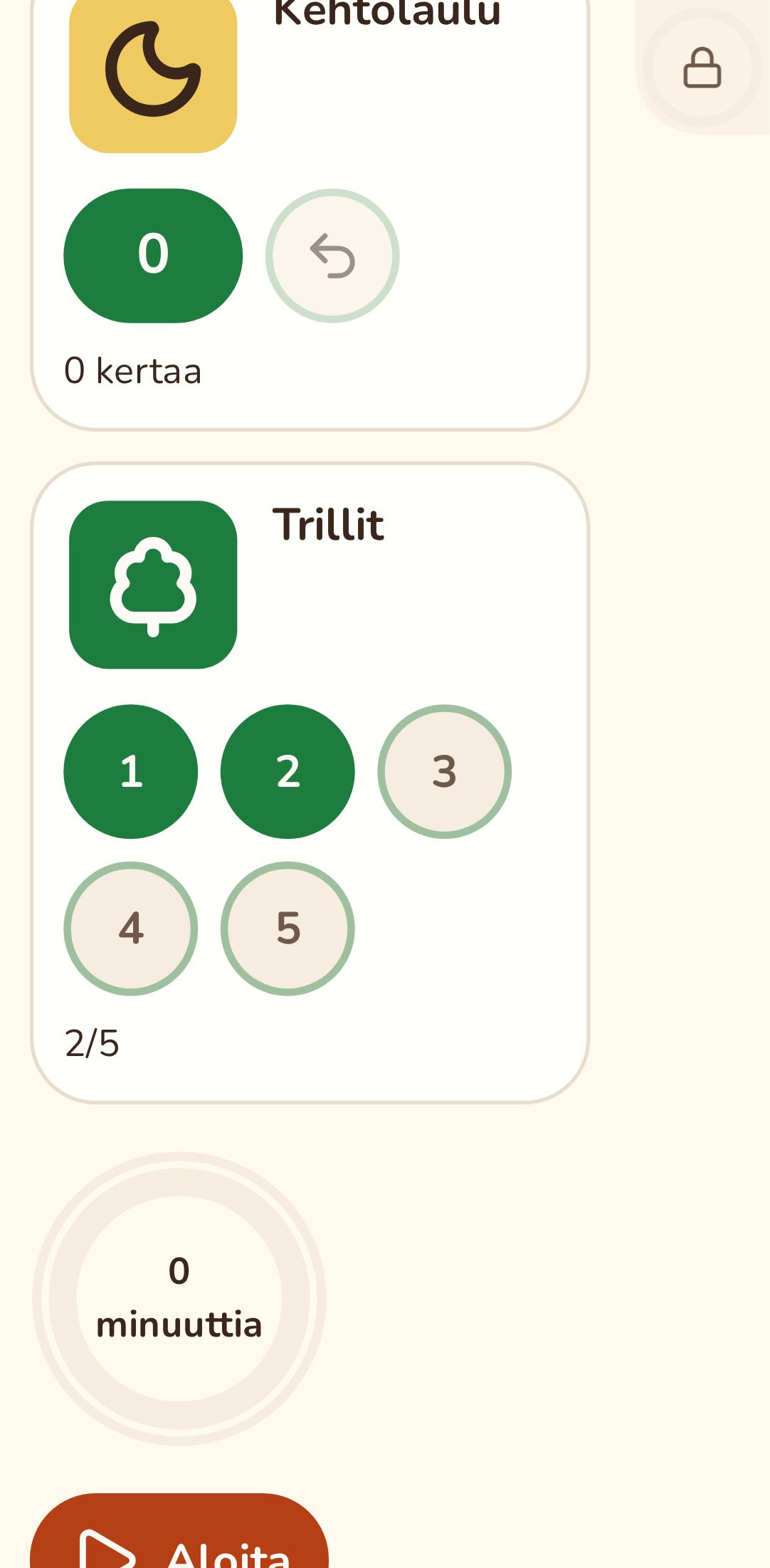 Toistopallot kesken tehtävän