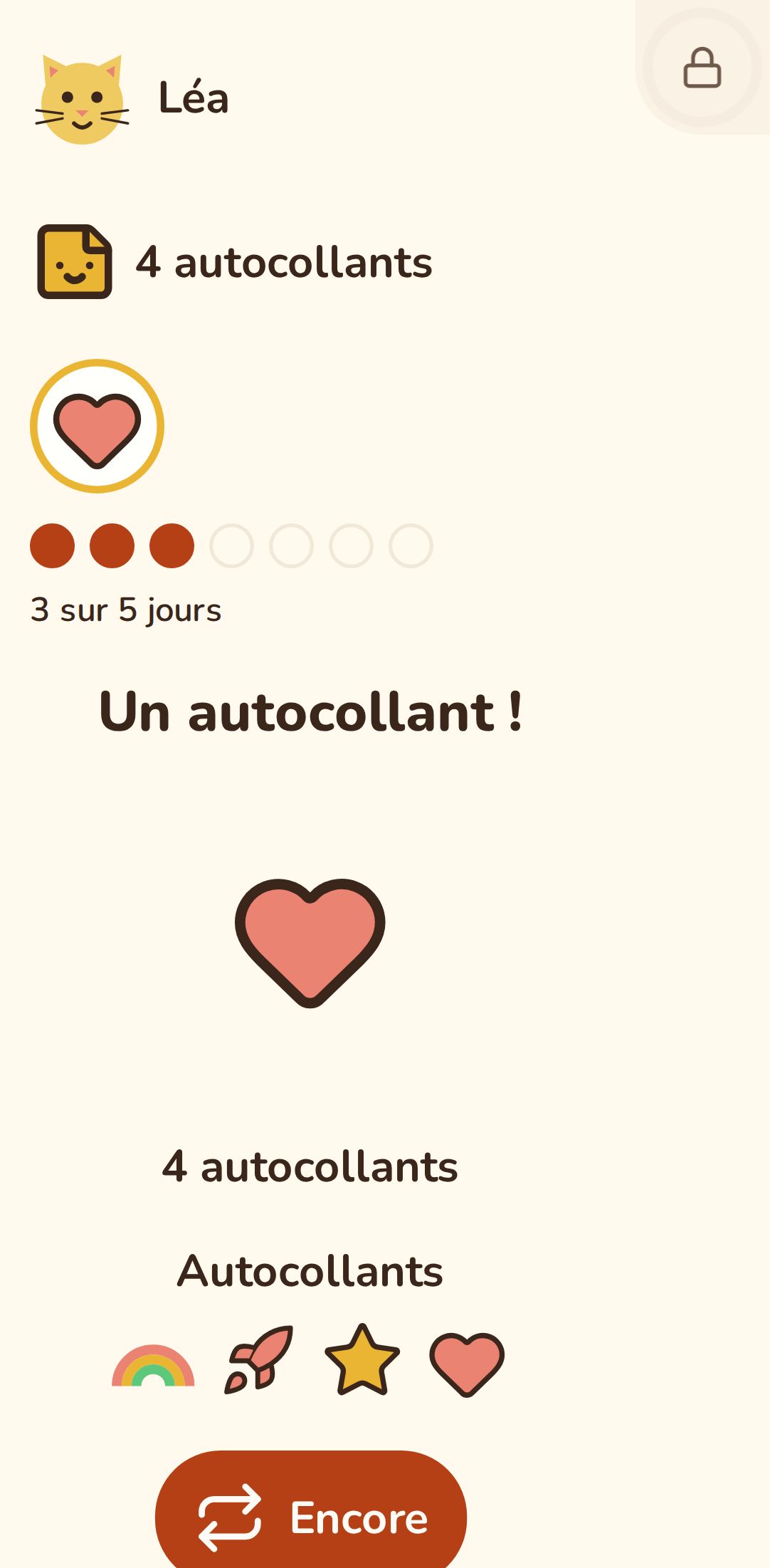 L'autocollant du jour, tout juste gagné